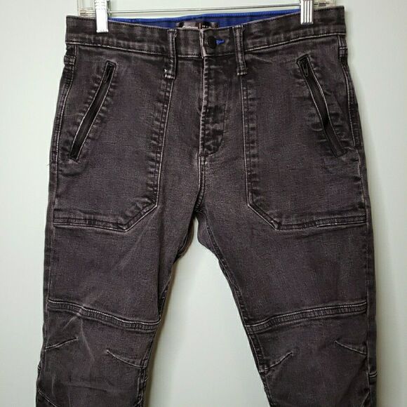 Gap 1969 Mens Jeans Slim Black Faded Selvedge Denim Skater Grunge Stretch 30x32 - Picture 4 of 16